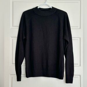 Black Mock Turtleneck Sweater